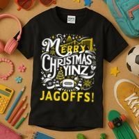 Pittsburgh Christmas Funny Yinz Jagoff Ugly Kids T-Shirt thumb 3