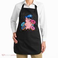 Pig Cop Funny Police Officer Doughnut Apron thumb 2