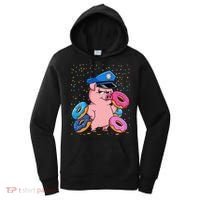 Pig Cop Funny Police Officer Doughnut Women's Hoodie thumb 0