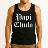 Papi Chulo Funny Mexican Spanish Handsome El Jefe Pimp Daddy Tank Top thumb 3