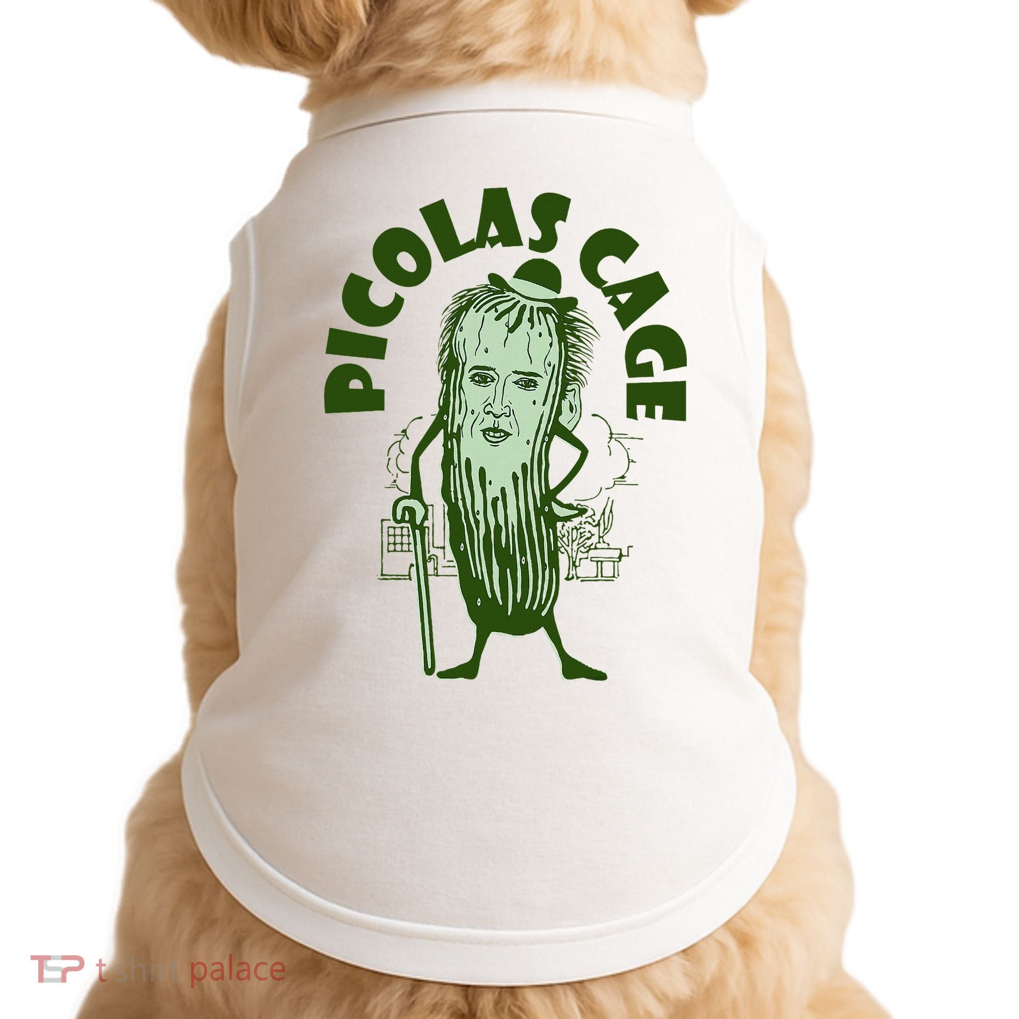 Picolas Cage Funny Cute Doggie Tank
