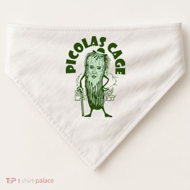 Picolas Cage Funny Cute USA-Made Doggie Bandana