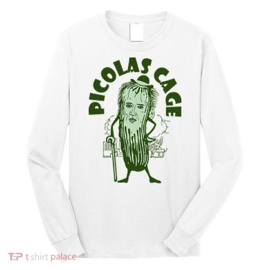 Picolas Cage Funny Cute Long Sleeve Shirt