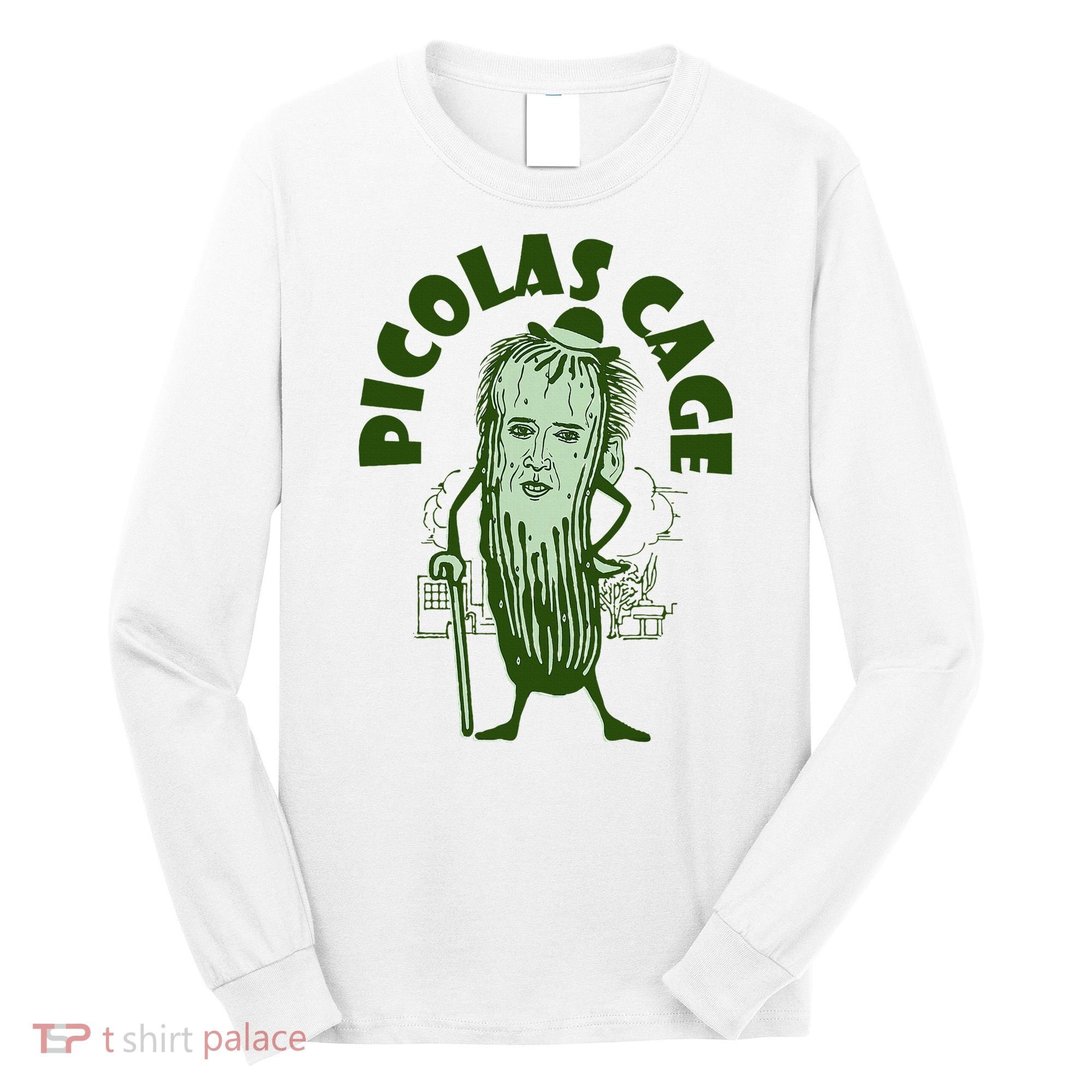 Picolas Cage Funny Cute Long Sleeve Shirt