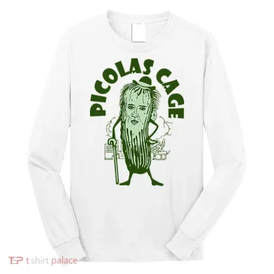 Picolas Cage Funny Cute Long Sleeve Shirt