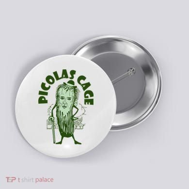 Picolas Cage Funny Cute Button