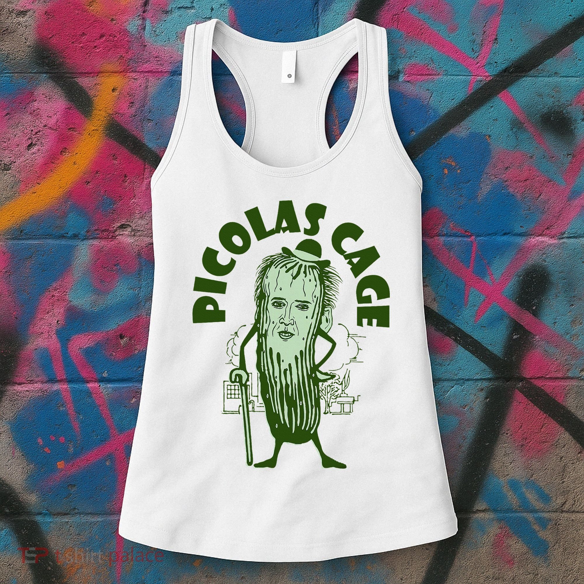 Picolas Cage Funny Cute Women's Tank Top