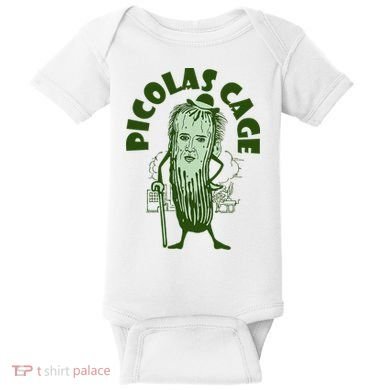 Picolas Cage Funny Cute Baby Bodysuit