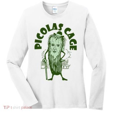 Picolas Cage Funny Cute Women's Long Sleeve Shirt