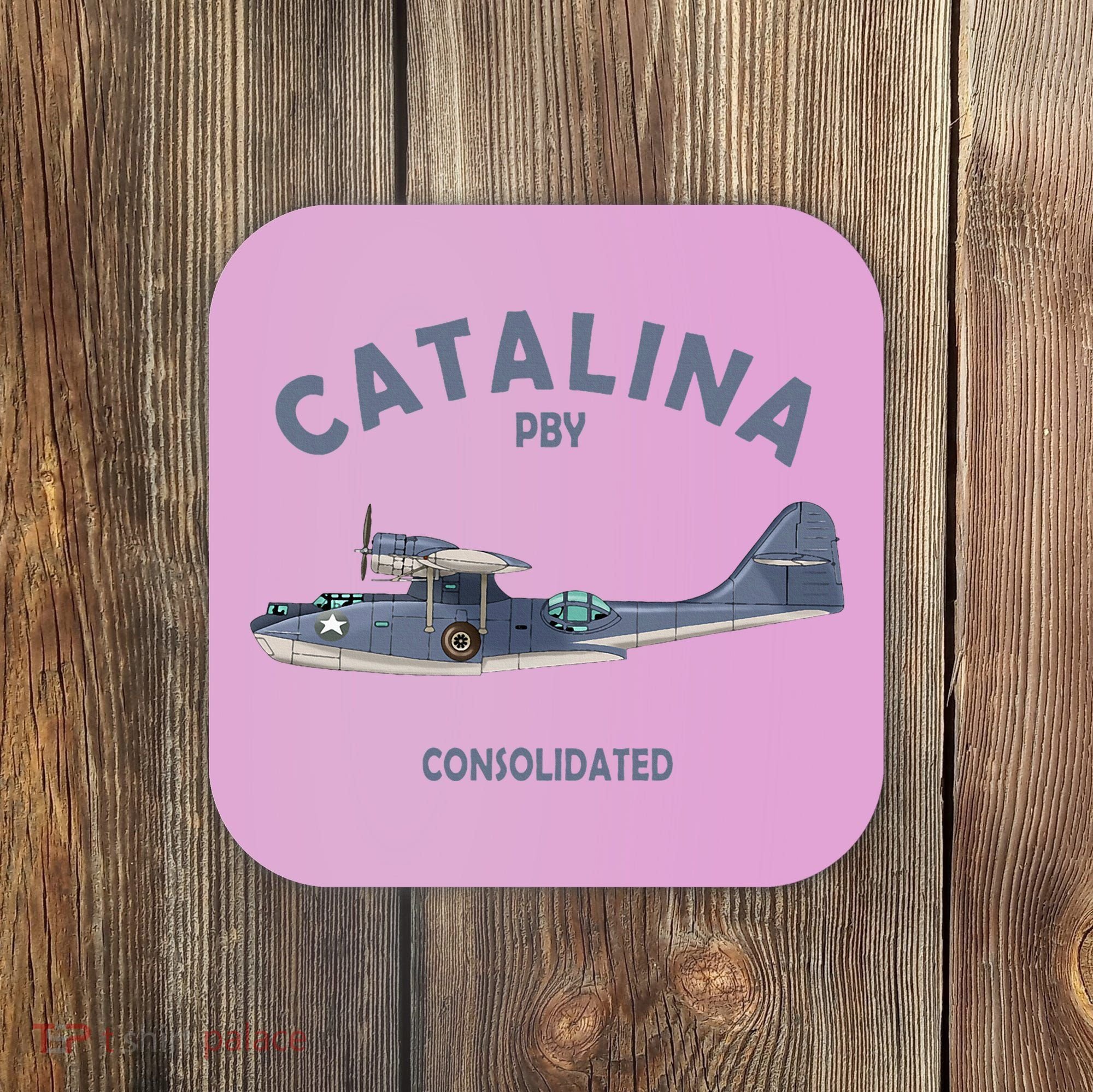 Pby Catalina Flying Boat Seaplane Airplane American Ww2 Coaster