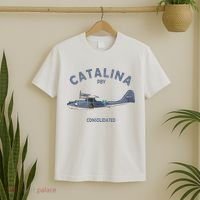 Pby Catalina Flying Boat Seaplane Airplane American Ww2 T-Shirt thumb 2