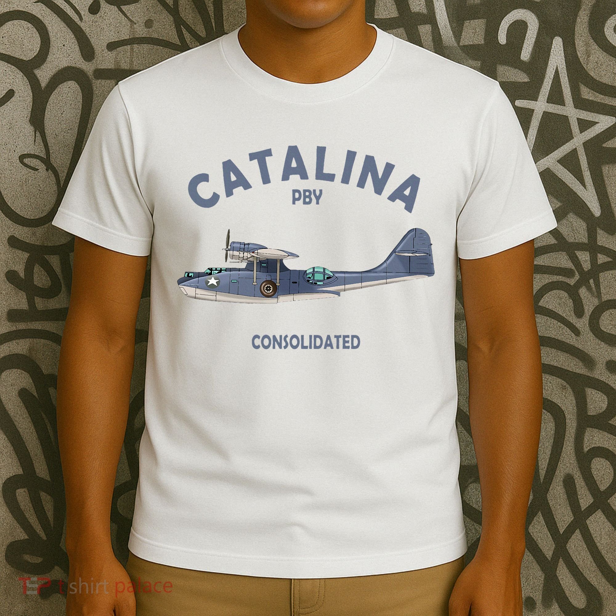 Pby Catalina Flying Boat Seaplane Airplane American Ww2 T-Shirt