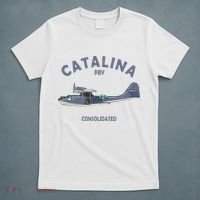 Pby Catalina Flying Boat Seaplane Airplane American Ww2 T-Shirt thumb 5