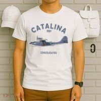 Pby Catalina Flying Boat Seaplane Airplane American Ww2 T-Shirt thumb 6