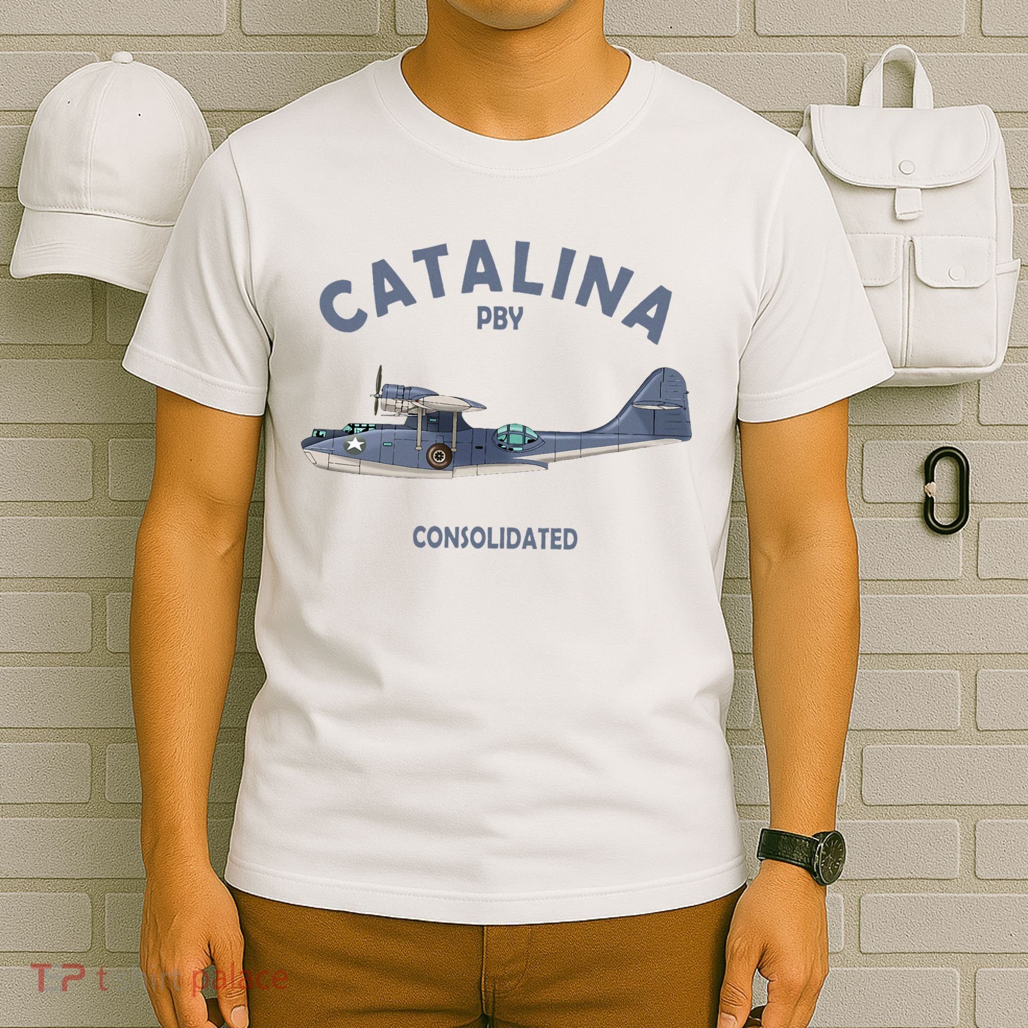 Pby Catalina Flying Boat Seaplane Airplane American Ww2 T-Shirt