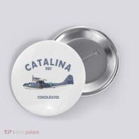 Pby Catalina Flying Boat Seaplane Airplane American Ww2 Button thumb 0