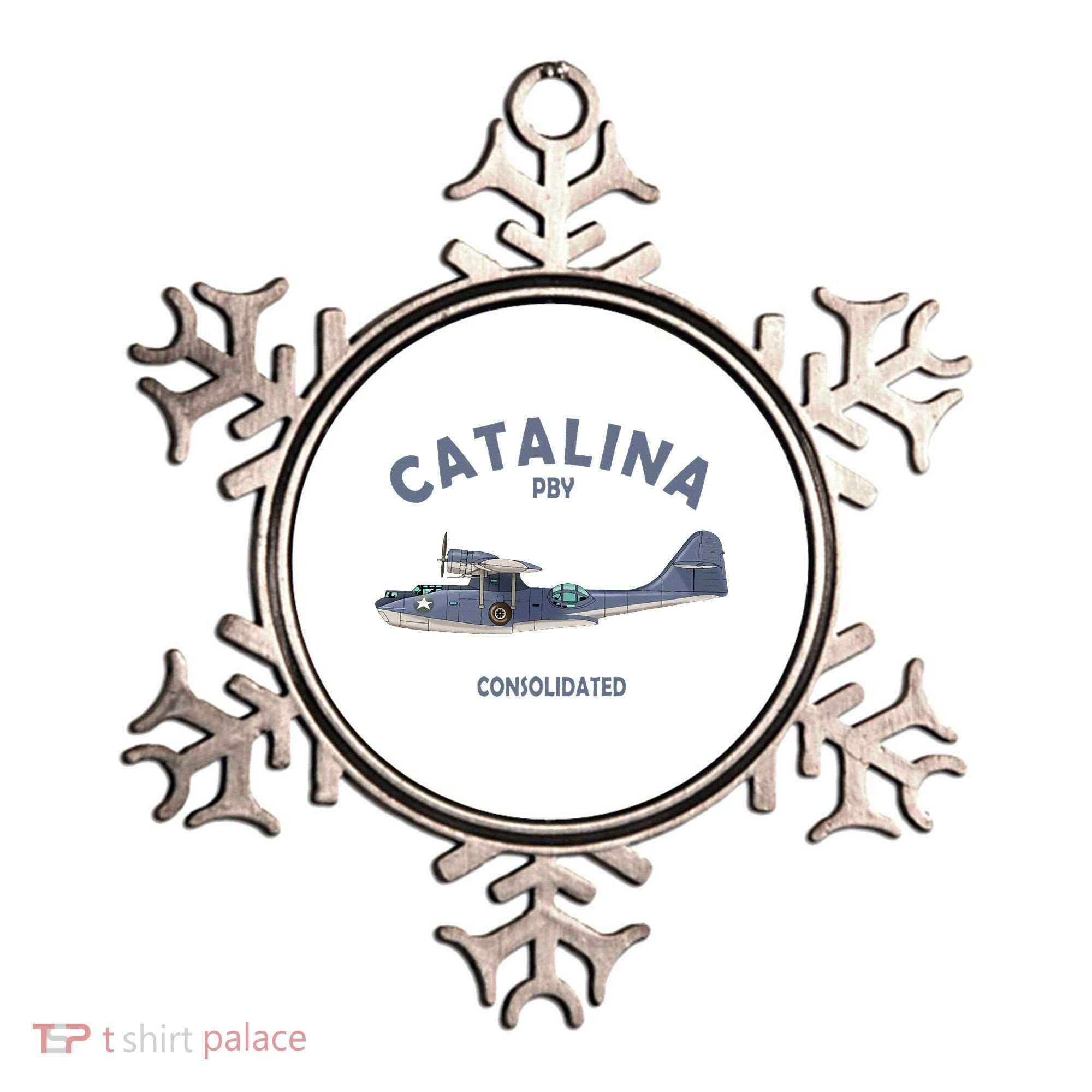Pby Catalina Flying Boat Seaplane Airplane American Ww2 Ornament