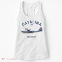 Pby Catalina Flying Boat Seaplane Airplane American Ww2 Women's Tank Top thumb 0