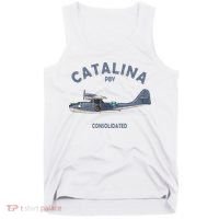 Pby Catalina Flying Boat Seaplane Airplane American Ww2 Tank Top thumb 0