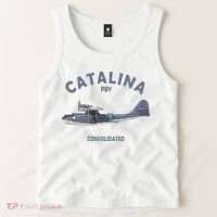 Pby Catalina Flying Boat Seaplane Airplane American Ww2 Tank Top thumb 2