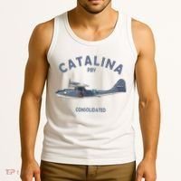 Pby Catalina Flying Boat Seaplane Airplane American Ww2 Tank Top thumb 3