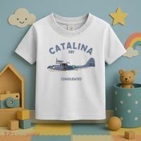 Pby Catalina Flying Boat Seaplane Airplane American Ww2 Toddler T-Shirt thumb 3