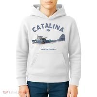 Pby Catalina Flying Boat Seaplane Airplane American Ww2 Kids Hoodie thumb 4