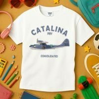 Pby Catalina Flying Boat Seaplane Airplane American Ww2 Kids T-Shirt thumb 3