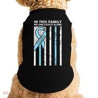Prostate Cancer Fight Cancer Ribbon Doggie Tank thumb 0