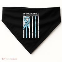 Prostate Cancer Fight Cancer Ribbon USA-Made Doggie Bandana thumb 0