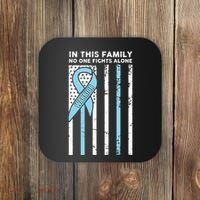 Prostate Cancer Fight Cancer Ribbon Coaster thumb 0