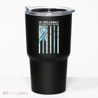 Prostate Cancer Fight Cancer Ribbon Tumbler thumb 0