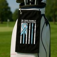Prostate Cancer Fight Cancer Ribbon Golf Towel thumb 2