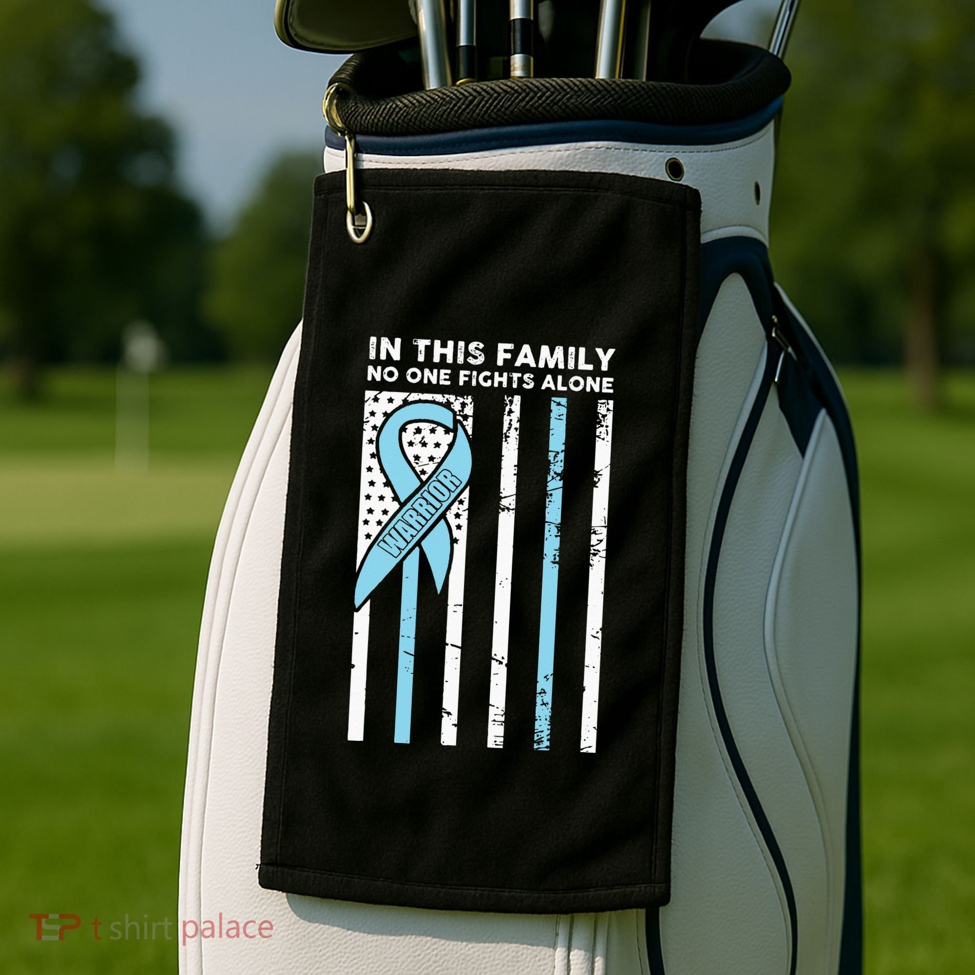Prostate Cancer Fight Cancer Ribbon Golf Towel