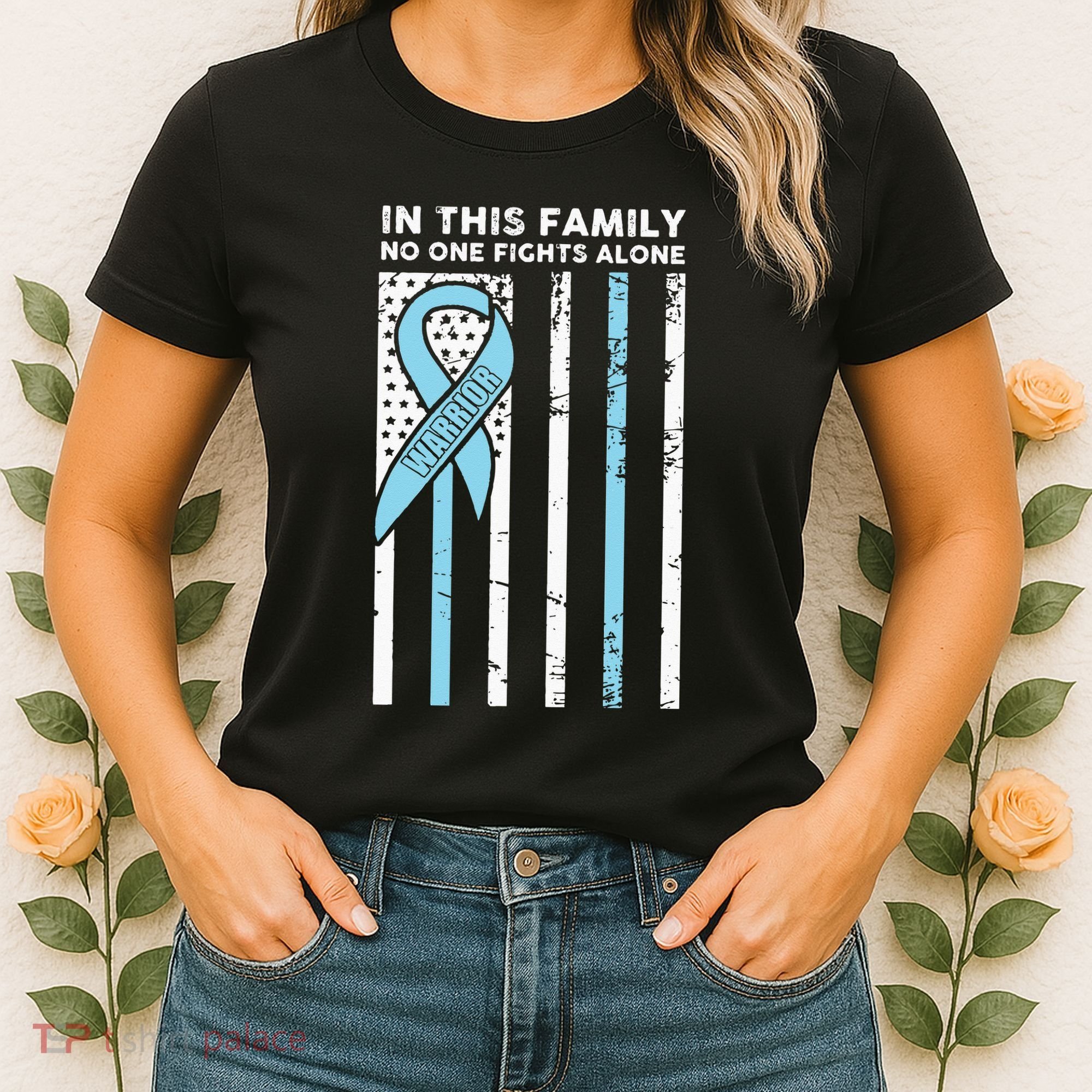 Prostate Cancer Fight Cancer Ribbon Women's T-Shirt