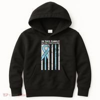 Prostate Cancer Fight Cancer Ribbon Kids Hoodie thumb 0