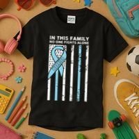Prostate Cancer Fight Cancer Ribbon Kids T-Shirt thumb 3