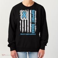 Prostate Cancer Flag Support Squad Prostate Cancer Awareness Women's Sweatshirt thumb 0
