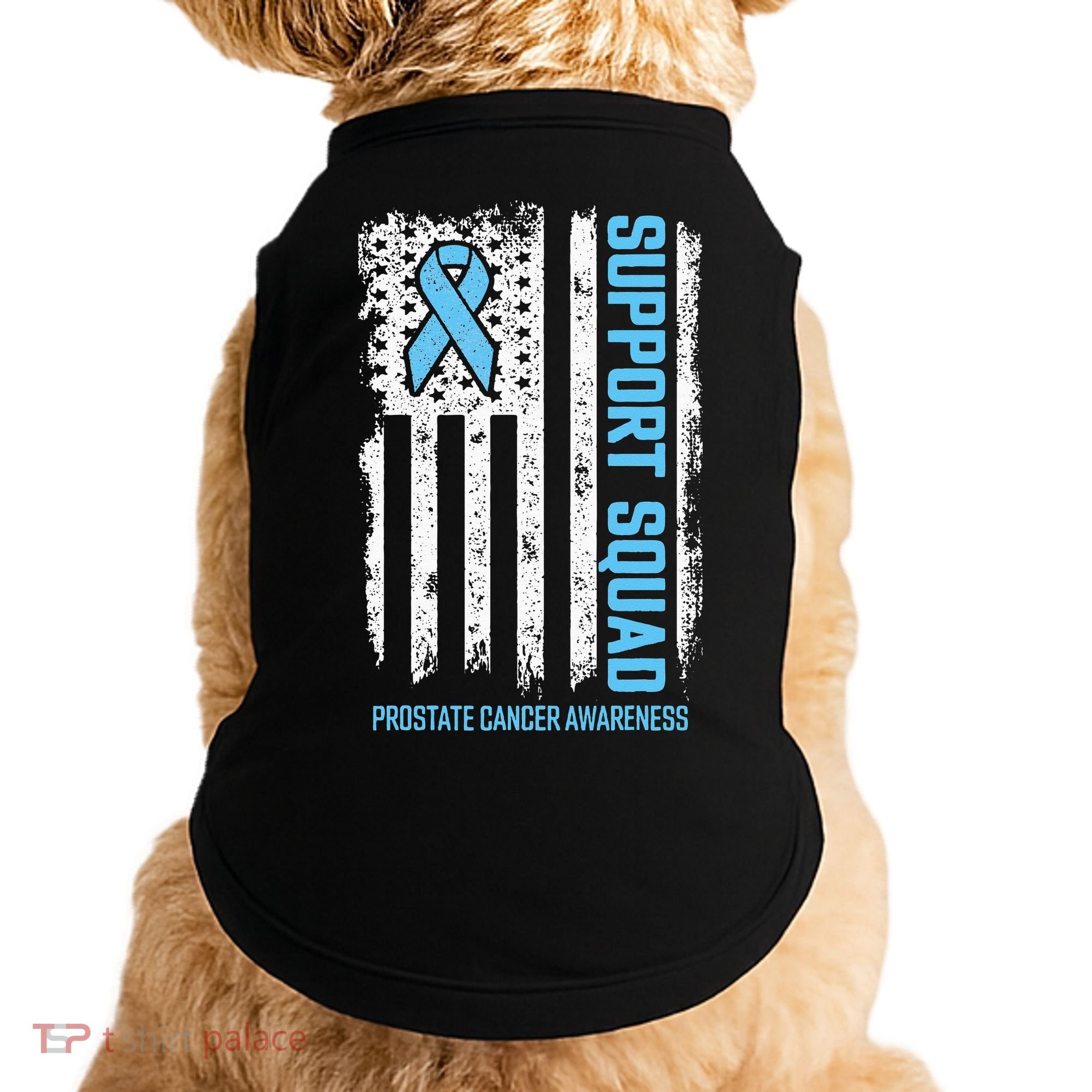 Prostate Cancer Flag Support Squad Prostate Cancer Awareness Doggie Tank