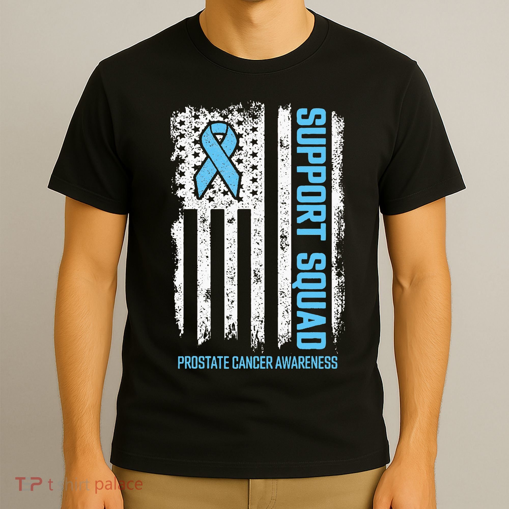 Prostate Cancer Flag Support Squad Prostate Cancer Awareness T-Shirt