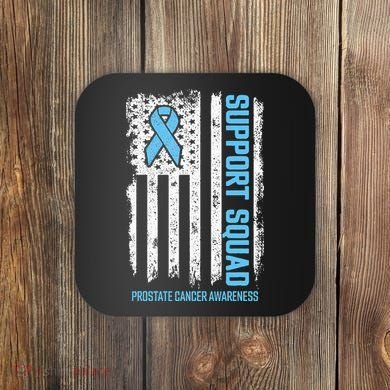 Prostate Cancer Flag Support Squad Prostate Cancer Awareness Coaster