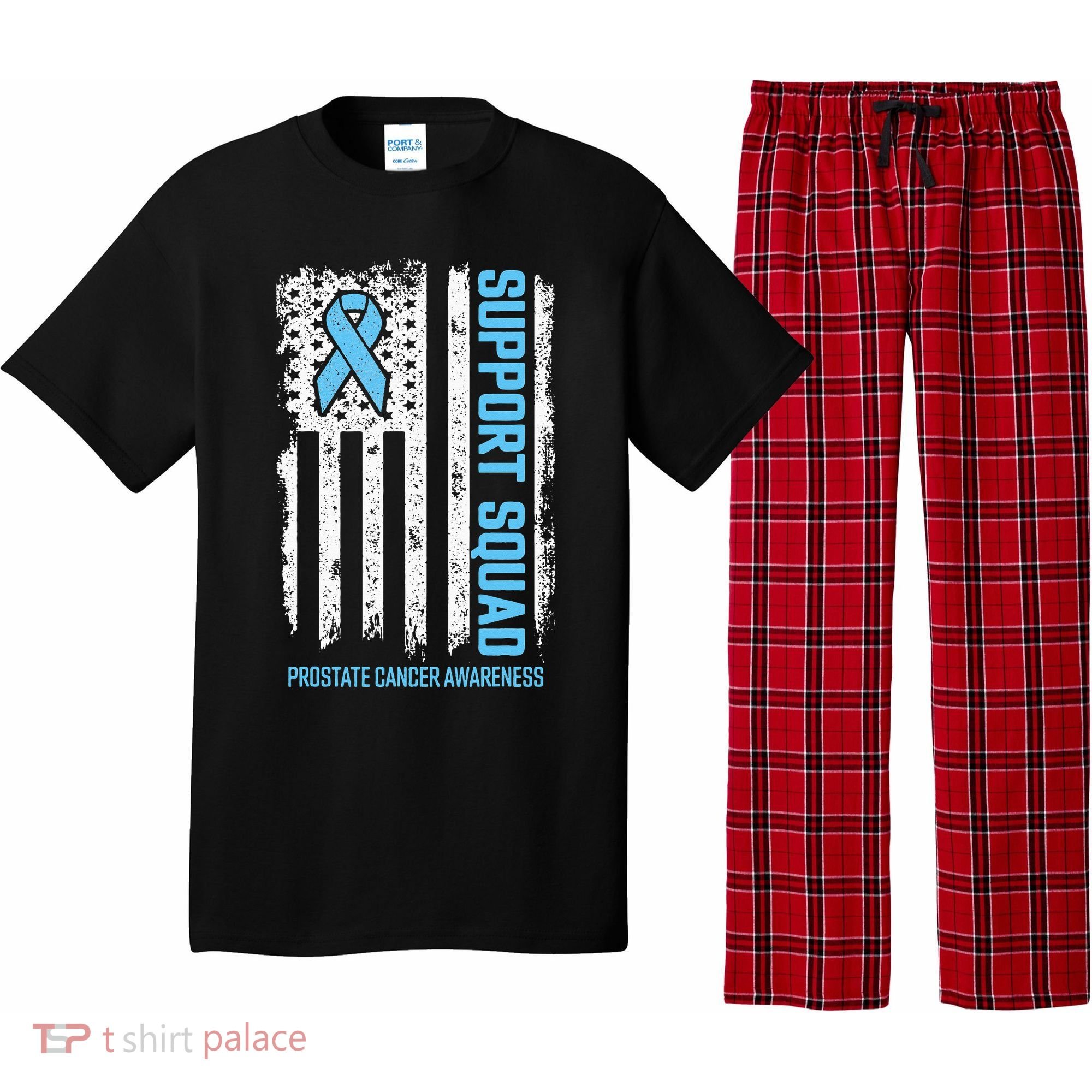 Prostate Cancer Flag Support Squad Prostate Cancer Awareness Pajama Set
