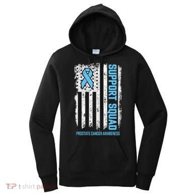 Prostate Cancer Flag Support Squad Prostate Cancer Awareness Women's Hoodie