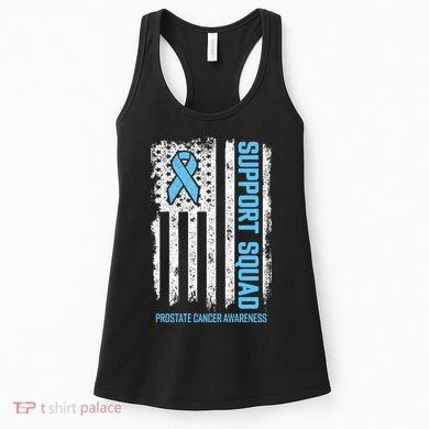 Prostate Cancer Flag Support Squad Prostate Cancer Awareness Women's Tank Top