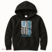 Prostate Cancer Flag Support Squad Prostate Cancer Awareness Kids Hoodie thumb 0