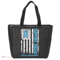 Prostate Cancer Flag Support Squad Prostate Cancer Awareness Tote Bag thumb 0