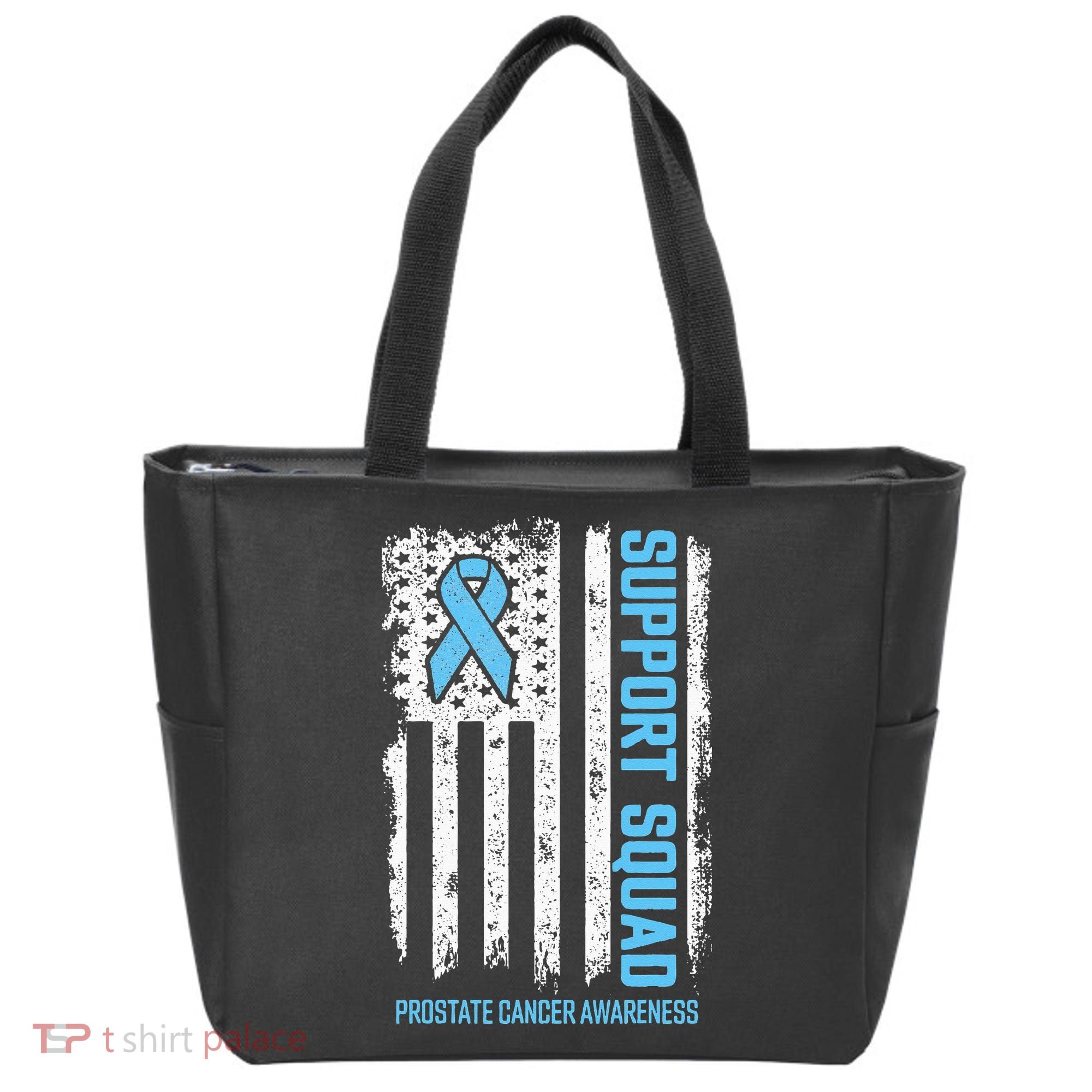 Prostate Cancer Flag Support Squad Prostate Cancer Awareness Tote Bag