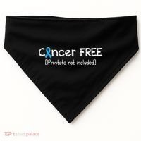 Prostate Cancer Free Prostate Cancer Awareness Ribbon USA-Made Doggie Bandana thumb 0