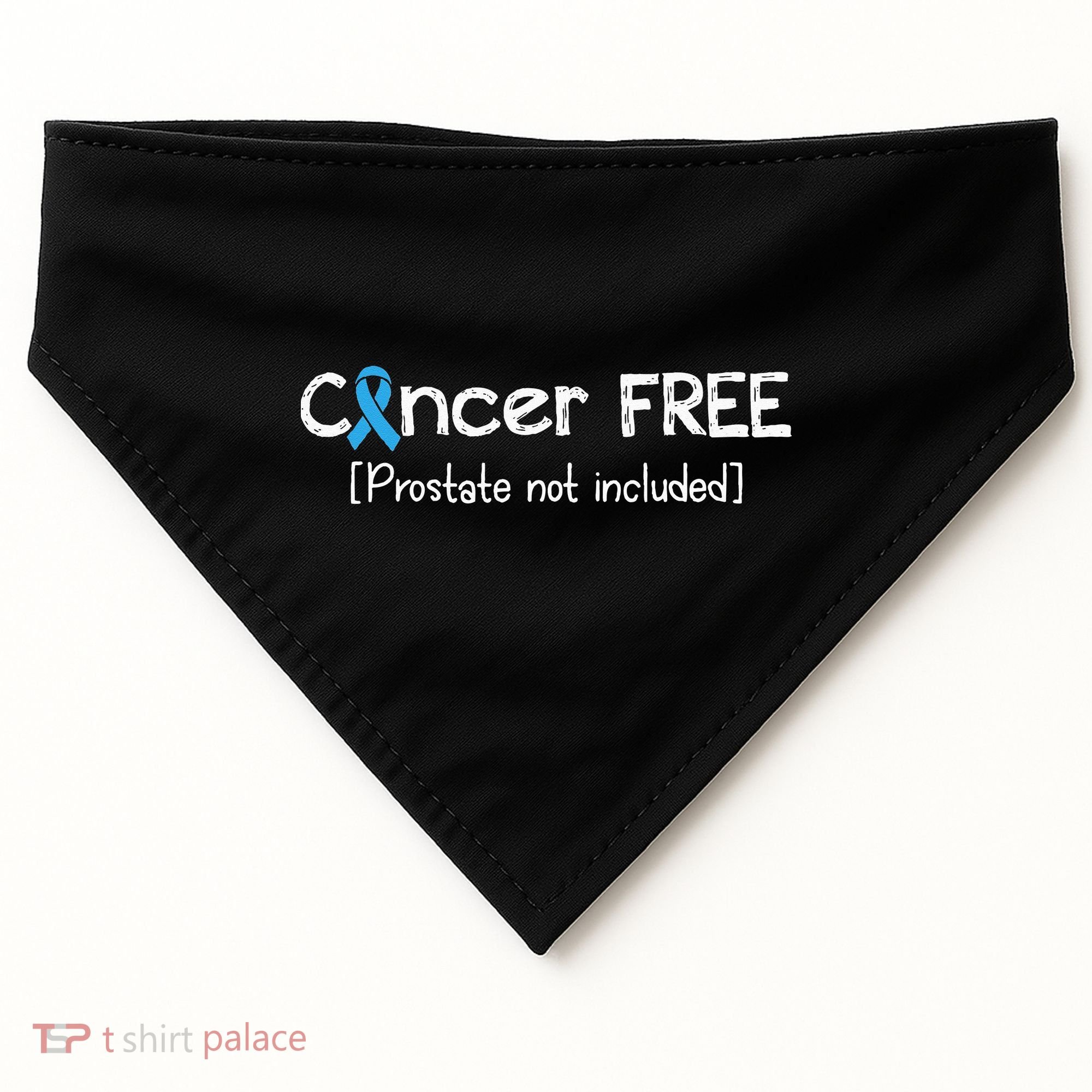 Prostate Cancer Free Prostate Cancer Awareness Ribbon USA-Made Doggie Bandana