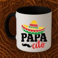 Papa Cito Fathers Day Funny Mexican Cico De Mayo Dad Coffee Mug thumb 2